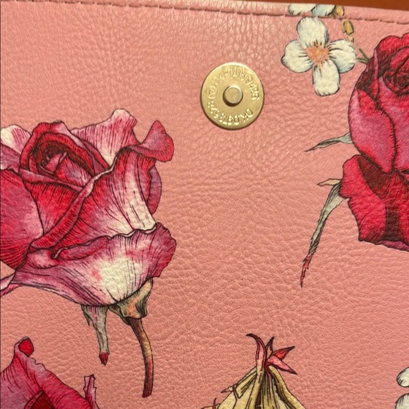 Betsey Johnson Pink Floral Crossbody with Chain - Picture 15 of 16